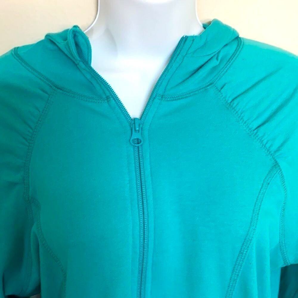 Z by Zella Turquoise Full Zip Hoodie Size Small